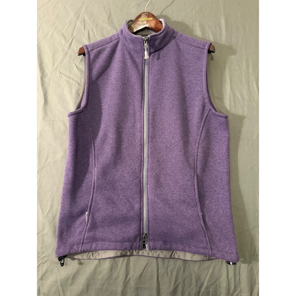 Peter Millar Warmth Element 4 Vest Mens Medium Purple Full Zip Fleece Lined Golf